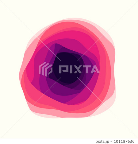 abstract red color blend liquid layer design 101187636