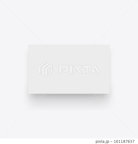 a white paper card with white backdrop 101187637