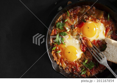 Shakshuka in a Frying Pan Shakshuka in a Frying Pan 101187854