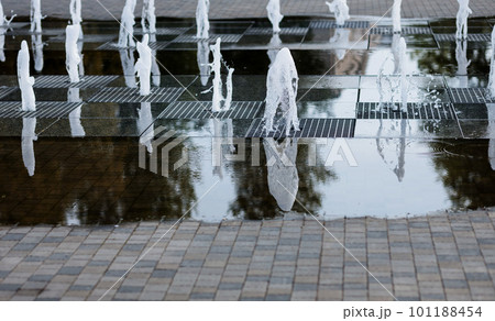gush of water of a fountain. gush of water of a fountain. 101188454