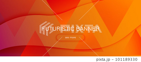 Color Flow Wave Banner. Abstract Fluid Lines....のイラスト素材 [101189330] - PIXTA