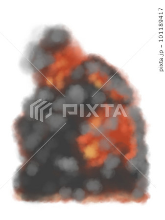 筆タッチの爆破イラスト 101189417
