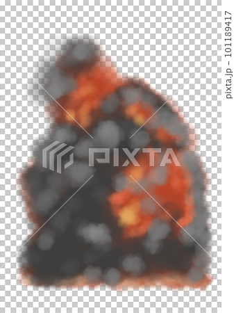 筆タッチの爆破イラスト 101189417