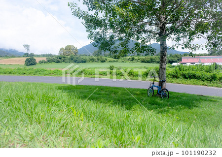 初夏・新緑のサイクリングイメージ'(蒜山高原) 初夏・新緑のサイクリングイメージ'(蒜山高原) 101190232
