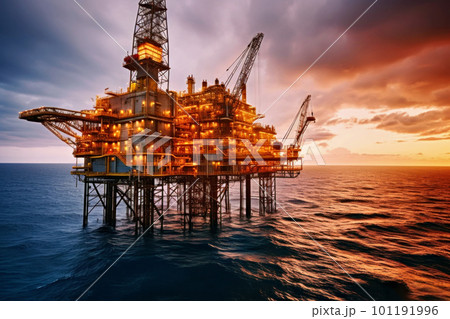 石油プラットフォーム 101191996