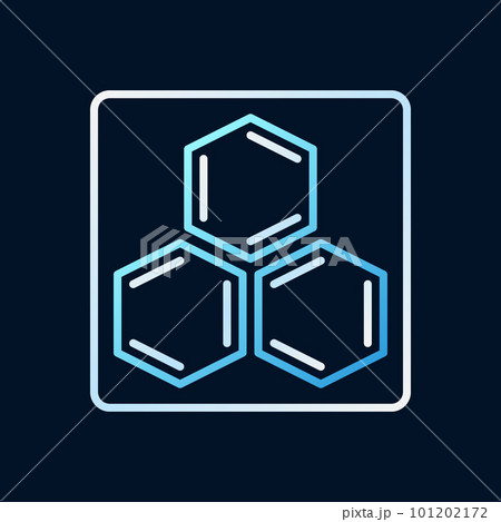 Chemical Element vector outline concept colorful icon 101202172