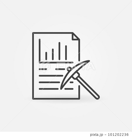 Data Mining vector concept icon in thin line style Data Mining vector concept icon in thin line style 101202236