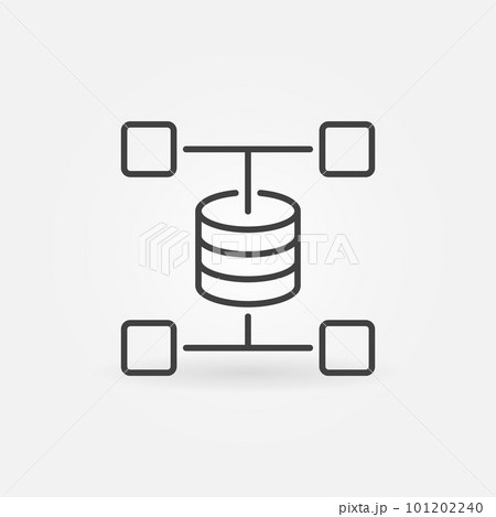 Data Mining vector concept minimal outline icon Data Mining vector concept minimal outline icon 101202240