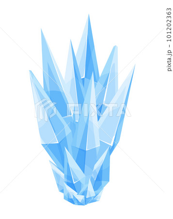 アンモニウムの結晶のイラスト 101202363