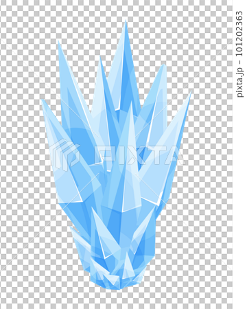 Illustration of crystals of ammonium Illustration of crystals of ammonium 101202363