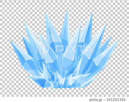 アンモニウムの結晶のイラスト 101202392