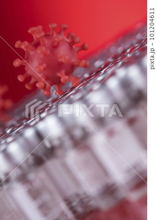 Ampoules with covid 19 vaccine 101204611