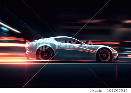 Car on the night city 101206512