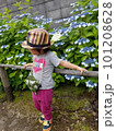 紫陽花と子供 101208628