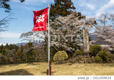 春の名胡桃城址本郭　群馬県みなかみ町 101209624