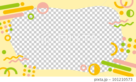 Horizontal geometric pattern yellow background 101210573
