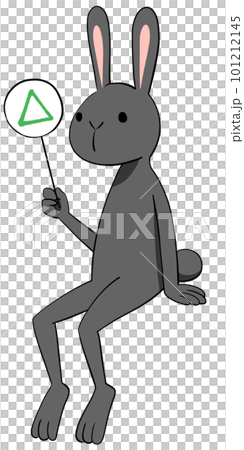 △を持つ黒うさぎ 101212145