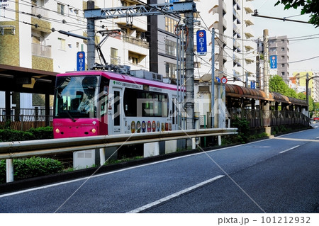 都電荒川線(東京さくらトラム)早稲田駅 都電荒川線(東京さくらトラム)早稲田駅 101212932
