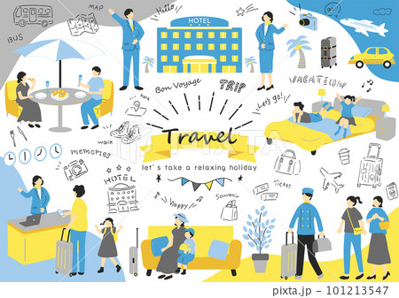 旅行を楽しむ人達 101213547