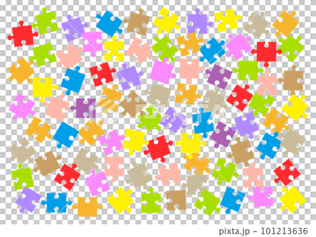 散落的彩色拼圖 101213636