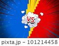 Blank comic versus fight background - illustration design 101214458