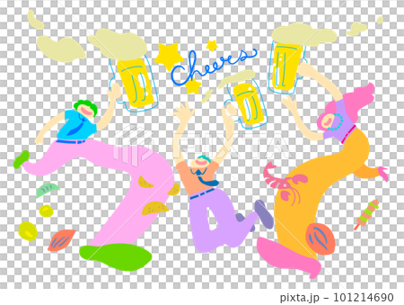 乾杯_人々_ベクター素材_ビール__ポスター・バナーデザイン_テンプレート 乾杯_人々_ベクター素材_ビール__ポスター・バナーデザイン_テンプレート 101214690