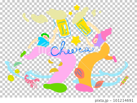 Cheers _ people _ vector material _ beer _ poster banner design _ template 101214691