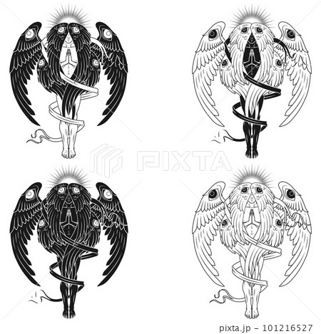 Vector design of praying angel 101216527