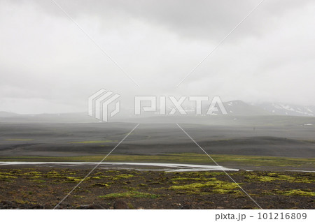 Scenic view of endless space and nature in Iceland 101216809