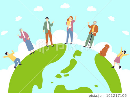 3世代家族 地球背景 3世代家族 地球背景 101217106