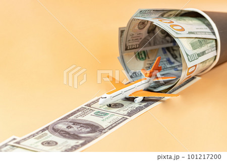 Concept: the rise in price of services in the field of air transportation Concept: the rise in price of services in the field of air transportation 101217200