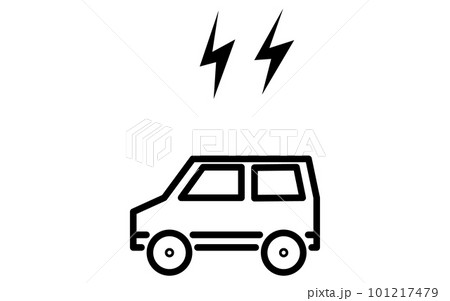 自動車が騒音を立てるイメージアイコン 自動車が騒音を立てるイメージアイコン 101217479