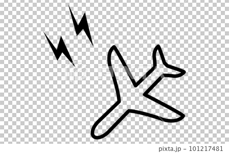 飛行機が騒音を立てるイメージアイコン 101217481