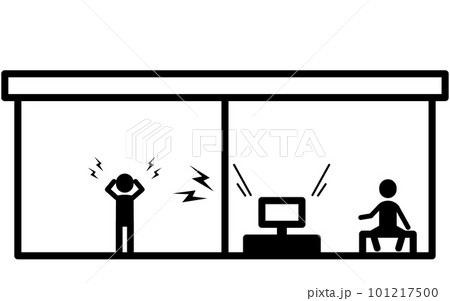 隣からの騒音被害に悩む人のイメージアイコン 101217500