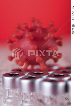 Virus cells, epidemic coronavirus background Virus cells, epidemic coronavirus background 101221070