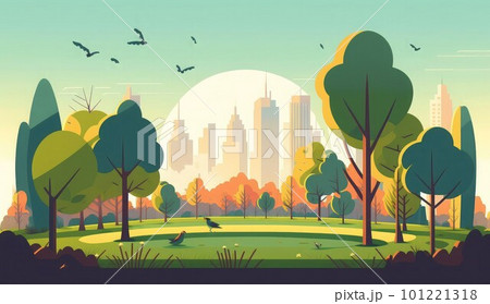 city park green trees ai generated city park green trees ai generated 101221318