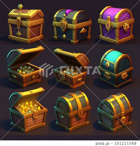 object game treasure chest ai generated 101221568