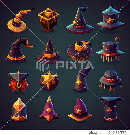 witch game wirard hat ai generated 101221572