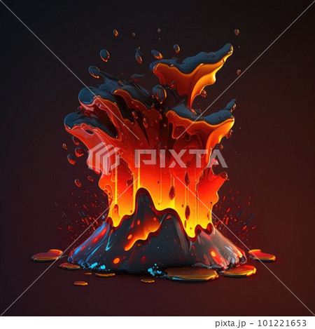 2d lava splash vfx game ai generated 2d lava splash vfx game ai generated 101221653