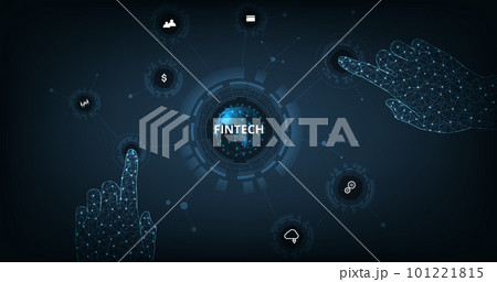 Concept of Financial technology,banking and money transaction. 101221815