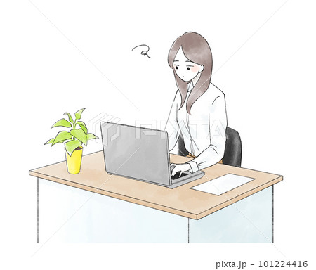 仕事が憂鬱な女性 101224416