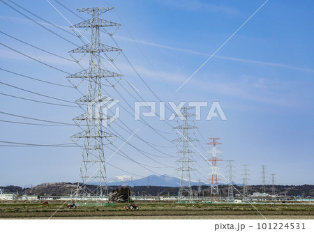 鉄塔　高圧鉄塔　送電線 101224531