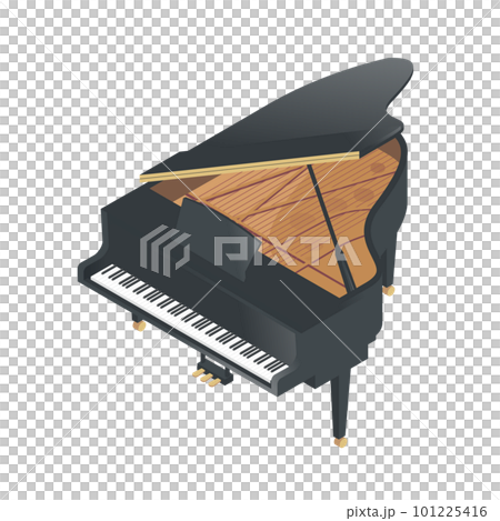 Ilustrasyon ng grand piano isometricIlustrasyon ng grand piano isometric  