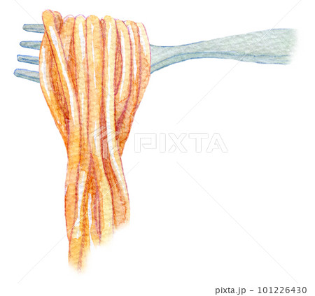 ナポリタン　水彩イラスト 101226430