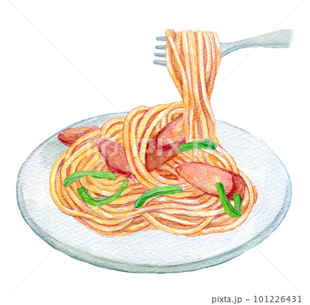 ナポリタン 水彩イラスト ナポリタン 水彩イラスト 101226431