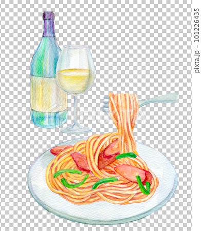 Neapolitan watercolor illustration 101226435