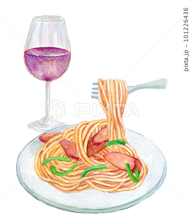 ナポリタン　水彩イラスト 101226436