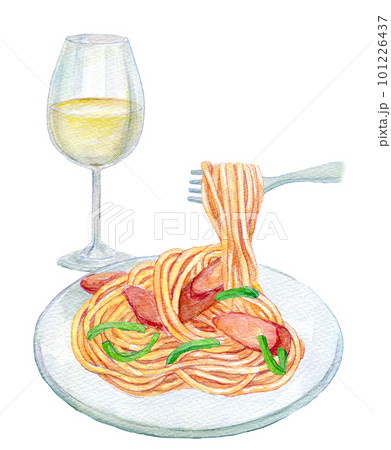 ナポリタン　水彩イラスト 101226437