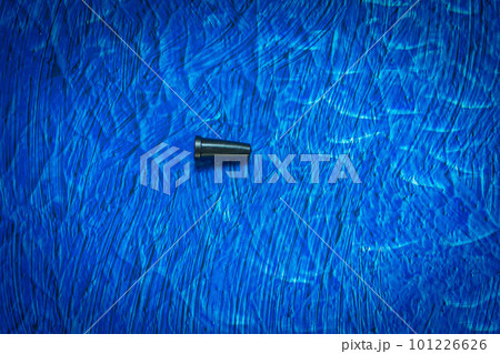 Mouthpiece for shisha. Parts of hookah, tobacco Hookah Shisha Mouthpiece on blue background. 101226626