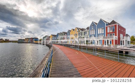 Scheveningen Strand, The Pier beach and promenade in The Hague, Netherlands 101228258